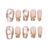 farfarflame Handmade Nail Tip Medium Long Ballerina Magnet 3D Diamond