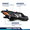 PIT66 Headlight Assembly Right Passenger Side Compatible with Toyota Camry