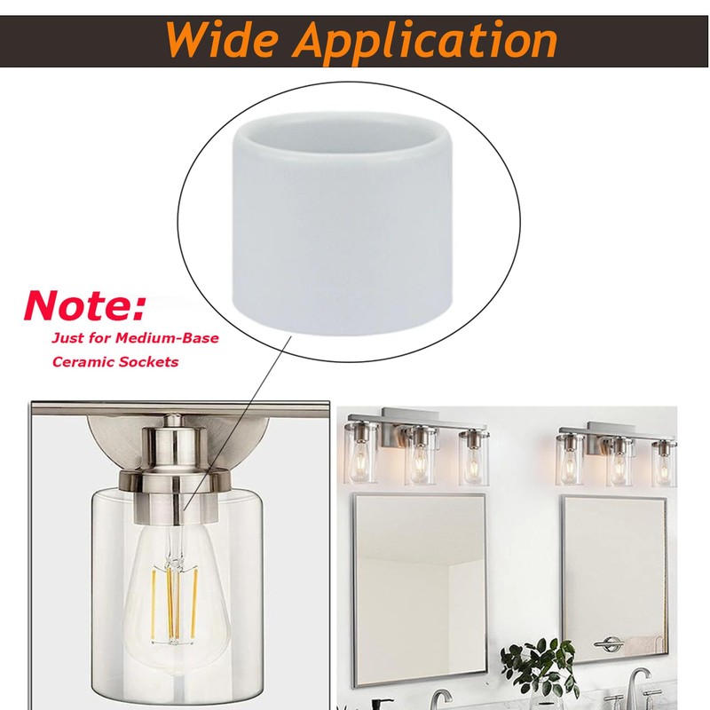 JNXQWE Light Socket Shade Ring,Metal Lamp Shade Collar Rings for