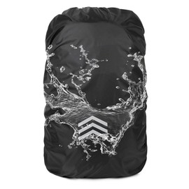 BNREOZA Pack of 1 Backpack Rain Cover with Reflective Strips, 45L Waterproof Backpack Waterproof Cover, School Bag Dust Cover for Hiking, Cycling, Rain Cover for School Bag