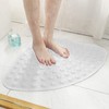 Non-Slip Mat with Suction Cup Quarter Circle Non-Slip Mat Bath