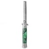 1PC Stainless Steel Switchblade Spring Pocket Oil Hair Comb Foldable
