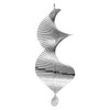 Metal spiral oval wind chime, 3D wind chime, 360 °