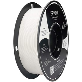 ERYONE PLA Filament 1.75mm, 3D Printer Filament PLA , +/-0.03mm, 1kg(2.2lbs)/Spool, White