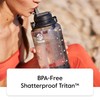 Takeya Tritan 64 oz Motivational Water Bottle with Straw Lid