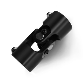 1" DD x 1" DD Black Steering Universal Joint Single U Joint Shaft,Total Length: 96mm (3-3/4")