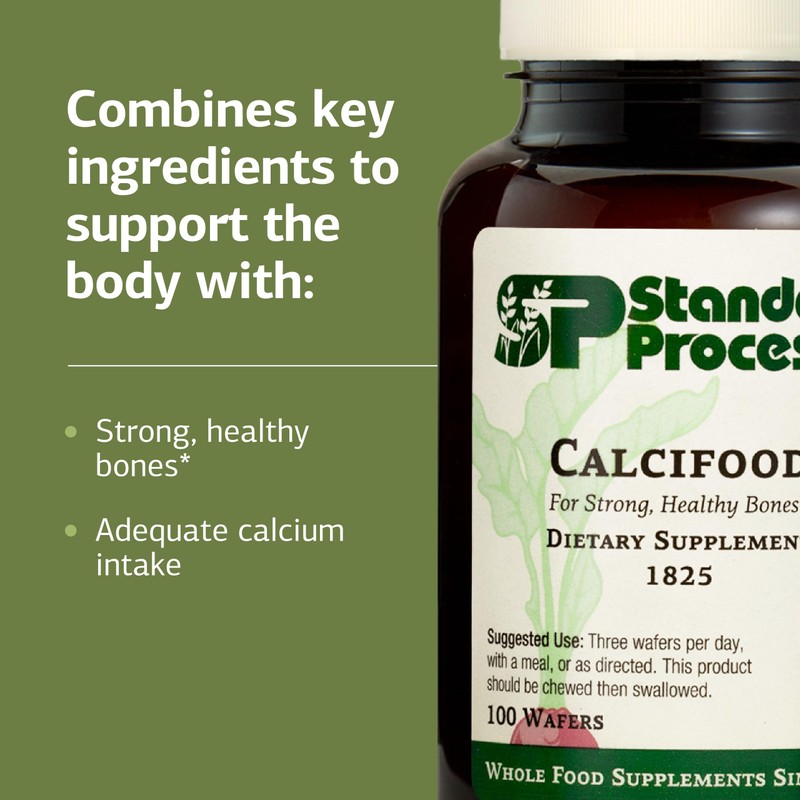 Standard Process Calcifood - Calcium Supplement for Bone Strength &