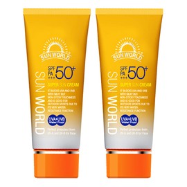 Sunworld Super Sun Cream Waterproof SPF50+ PA+++ 80ml, 2 pcs / 썬월드 수퍼 선크림 워터프루프 SPF50+ PA+++ 80ml, 2개
