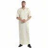 Musuly Men's Kaftan - Traditional Thobe Abaya Djellaba, beige