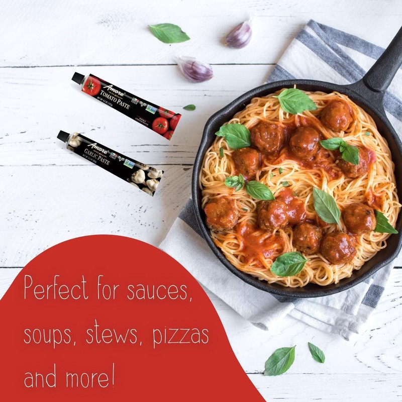 Amore Crowd Favorite - Garlic Paste (3.2oz) & Tomato Paste