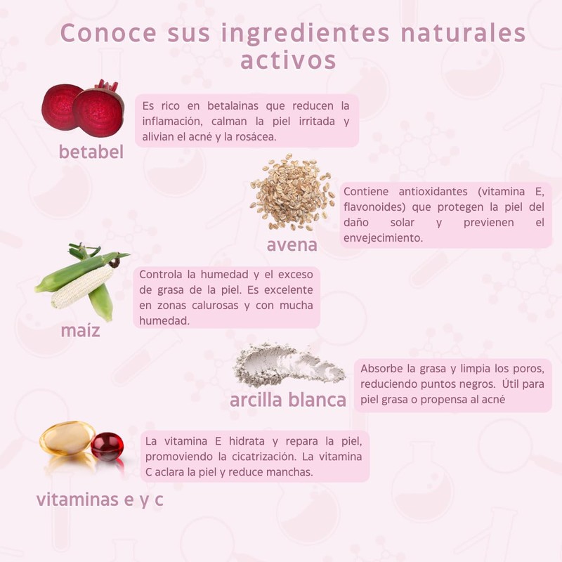 Biotiks Rubor en Polvo Compacto, para Piel Grasa y Sensible,