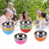 6Pcs set Color Stainless Steel Bowl Heat Insulation Salad Noodles
