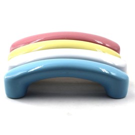 Yellow Ceramic Cabinet Handles Drawer Pulls Knobs Cupboard Knobs for Kitchen Knobs Kids Room Cabinets Closets Toy Organizer Box Bookcase