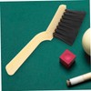 WHAMVOX 2pcs Pool Table Brush Set Soft Bristle Billiards Cleaning