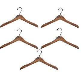 Lotus Wood Hangers Large Set of 5