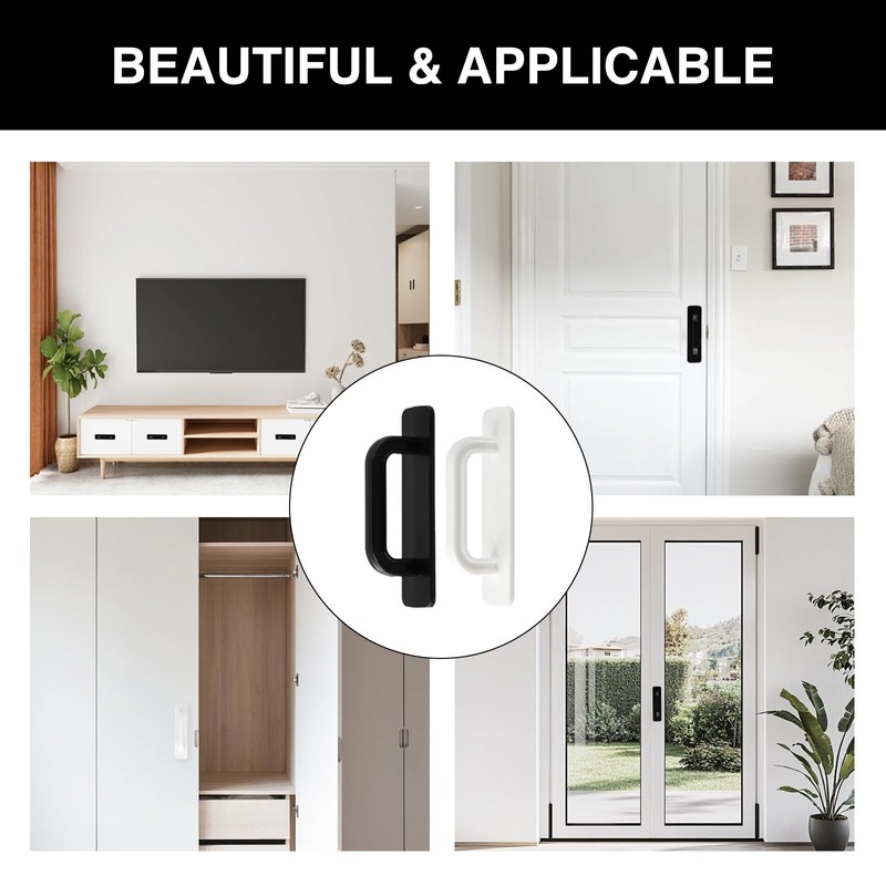 OQXEJPHFN 6 Pcs Adhesive Handles for Cabinets Peel and Stick,