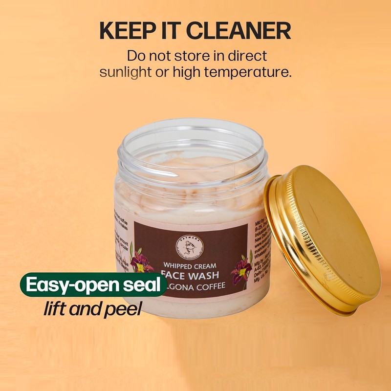 AATMANA Face Wash Dalgona Coffee | Hydrating Face Wash for