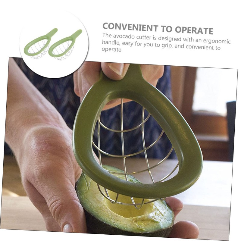LABRIMP 2pcs Avocado Cutter Professional Avocado Splitter Cuber Tool Ergonomic