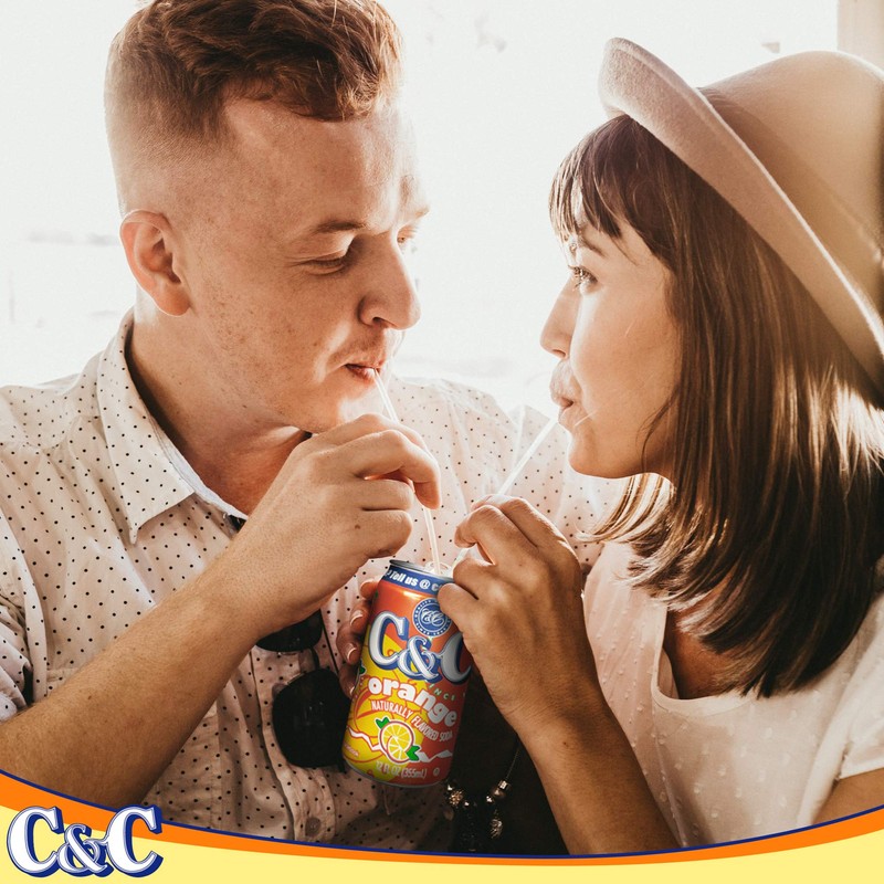 C&C Soda, Orange, 24 Count
