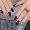 COSMOO 15ml Deep Blue Quick Dry Nail Polish, Black Blue