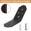 Rasugarlary Inside Mount 45 Degree Angle Bracket, 6"x 5"x 3"