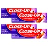 Close-Up Fluoride Toothpaste, Freshening Red Gel 4 oz (Pack of