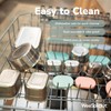 WeeSprout Stainless Steel Dip Containers with Leakproof Silicone Lids -