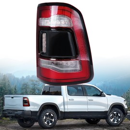 LEVANLIGHT Tail Light Assembly Compatible for 2019-2022 Dodge Ram 1500 Black Smoke Rear Brake Lamps LED Without Blind Spot Detection Right Passenger Side, Replaces# 55112992AB, 55112992AC, CH2801216