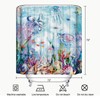 ZCHOMI Blue Ocean Coastal Shower Curtain Turtle Octopus Jellyfish Fish