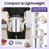 WANLECY 304 Stainless Steel Airtight Canister for Kitchen, 6L Stainless