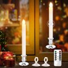 YAUNGEL Window Candles, 2 Pack LED Battery Operated Christmas Candles