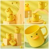 OSALADI 2pcs Cute Duck Toothbrush Cups for Plastic Brushing and