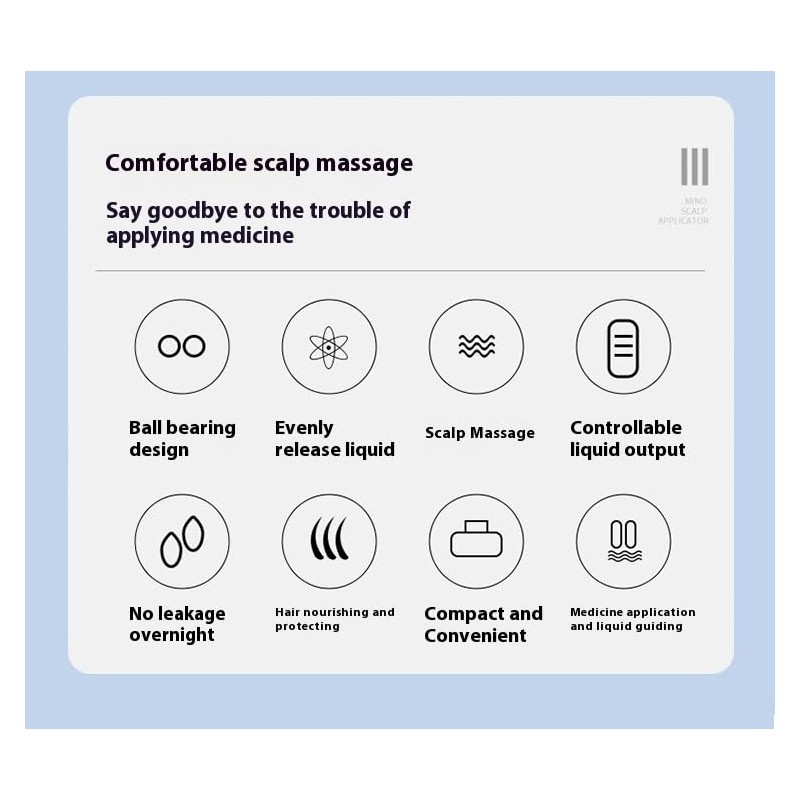 Precision Roller‑Ball Scalp Applicator (5 ml) – Leak‑Proof, Mess‑Free Hair Serum