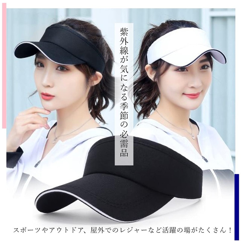 G-tiamo Women's Sun Visor, Cap, Hat, Sun Protection, Sun Protection,