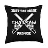 Chainsaw Electrics Tools Wood Woodwork Logging Lumberjack Throw Pillow, 18x18,