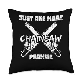 Chainsaw Electrics Tools Wood Woodwork Logging Lumberjack Throw Pillow, 18x18, Multicolor