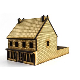 OO Victorian Shop with Rear Outhouse - Laser-Cut MDF- Railway Modelling