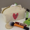 'Always and Forever' Canvas Wash Bag/Makeup Case (CS00041856)