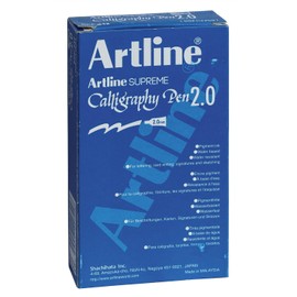 artline Supreme Calligraphy Pen Marker Pens 2mm Tip Black (Pack of 12)