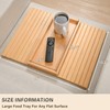 YUBAMIN Bamboo Sofa Arm Tray, Anti-Dropping Couch Arm Tray, Foldable