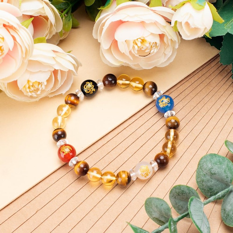 SMART DK Feng Shui Wealth Bracelets Natural Citrine Crystal Bracelet