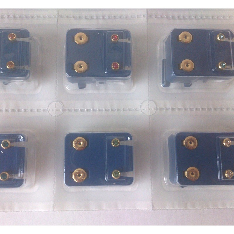 1 DOZ CAFLON 24CT GOLD PLATED ASSORTED BIRTHSTONE STUD