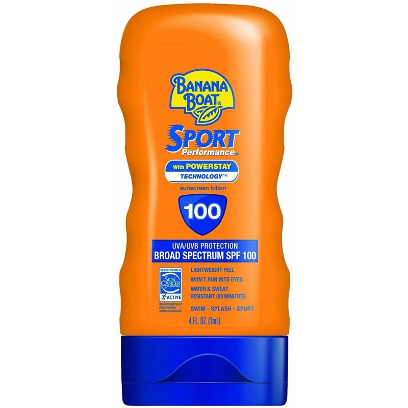 Banana Boat Sport Performance SPF 100 Sunscreen Lotion UVA/UVB Protection