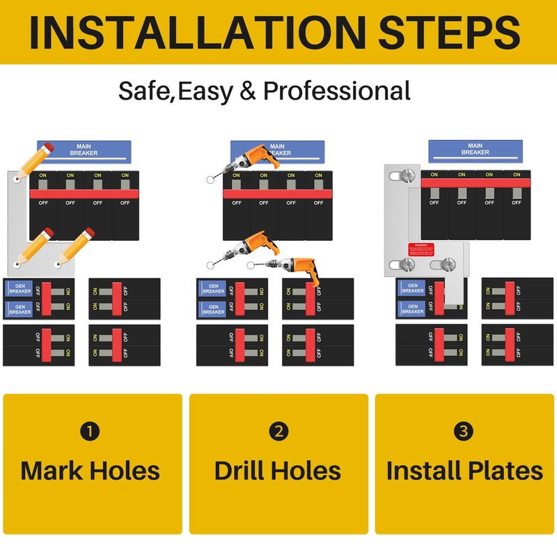 Generator Interlock Kit Suitable for ITE, Sie-Mens, Gould, Murray and