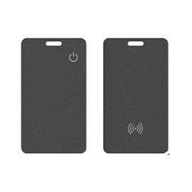 2PCS Wallet Tracker Card, Ultra-Thin Luggage Tracker with Keyring Hole, Works with Apple Find My (iOS only), Item Locator for Wallet, Keychain, ID Card and More, Wireless Charging, Water Resistant