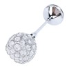 Crystal Candle Holder Ornament Tall Elegant Crystal Silver Candlestick for