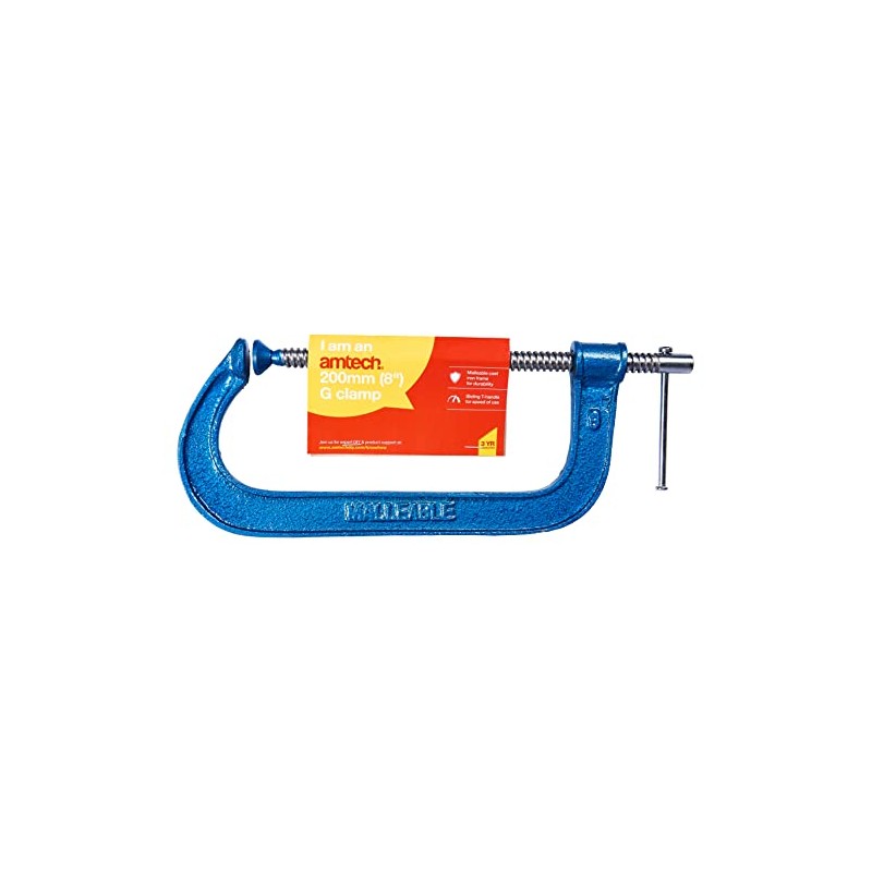 Amtech D0500 200mm (8") G-clamp Blue