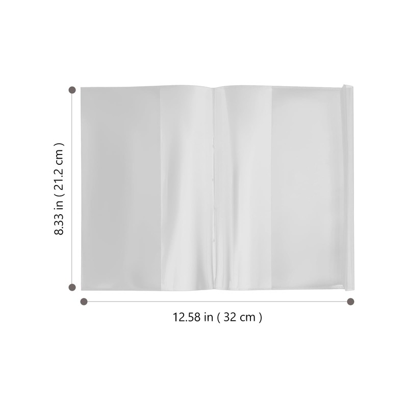 TEHAUX 10pcs Clear Book Covers, A5 Size Exercise Book Covers