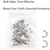 100 Pcs Folded Fishing Spinner Clevises Sturdy Lure Making Accessories