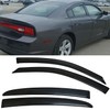 Smoke Tinted Window Sun Rain Visors Vent Guard Wind Deflector